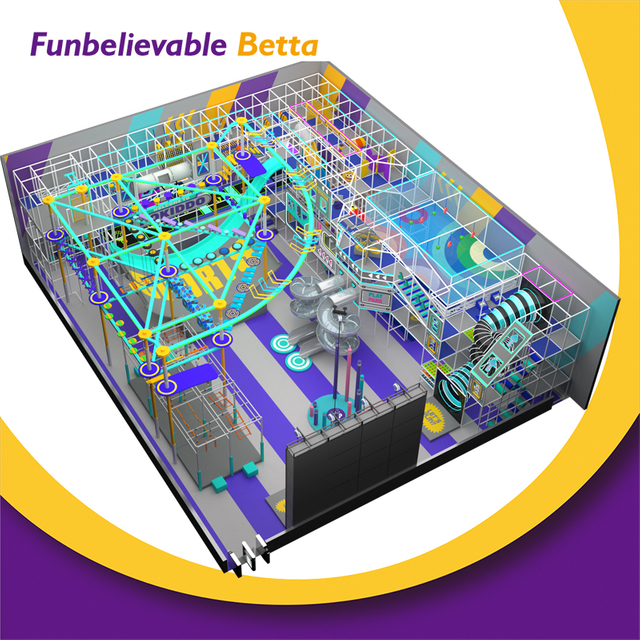 Bettaplay 2500 SQM &Aacute;rea de juegos interior integral para ni&ntilde;os Toboganes interiores grandes Atracciones de carnaval Equipo de entrenamiento de Parkour