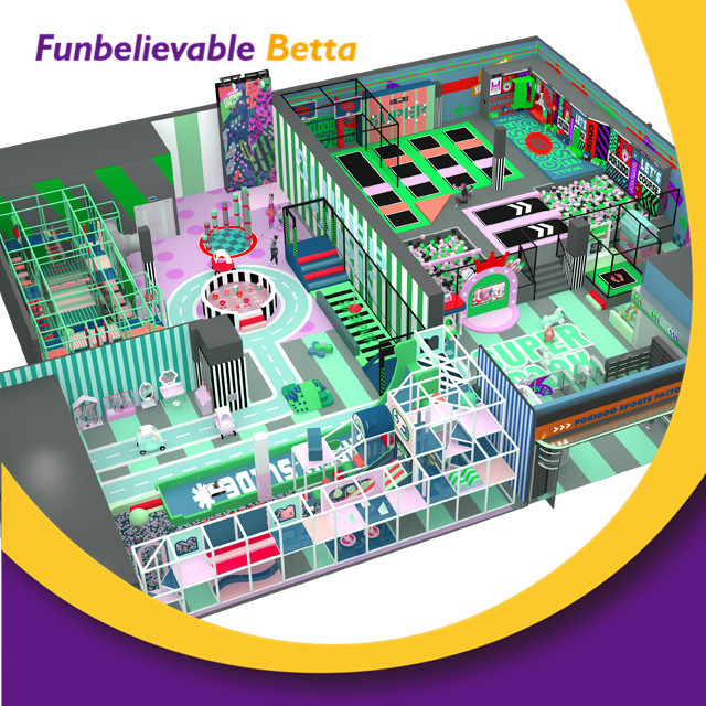 Bettaplay 770 кв.м. Детские игры в помещении Игровая площадка Оборудование Naughty Castle