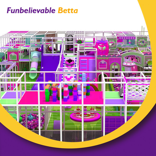 Centro de juegos suave interior Bettaplay de 600 m2, &aacute;rea de juegos interior comercial para ni&ntilde;os con zona de juegos laberinto