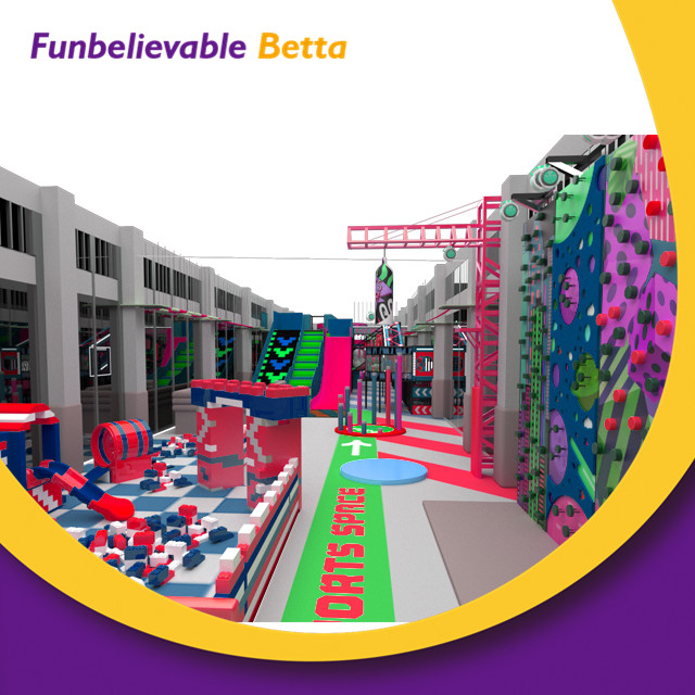 Bettaplay Tobog&aacute;n de juego suave de dise&ntilde;o libre de 1200 m2 para ni&ntilde;os, juego de juegos suave para patio interior, tobog&aacute;n para uso en patios de juegos interiores