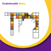 Parque de atracciones interior Bettaplay de 255 m&sup2; con dise&ntilde;o de estructura de marco de doble capa, gran piscina de bolas trepadora para un juego seguro