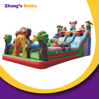 Cartoon Theme Outdoor Inflatable Castle with Slide