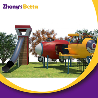 Bettaplay Outdoor Playground Airplane Wooden Playground with Slide
