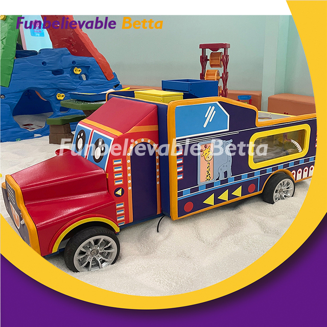 Bettaplay Sand Truck - Parque infantil interior para ni&ntilde;os, parque infantil, piscina de arena, parque interior para juegos en interiores