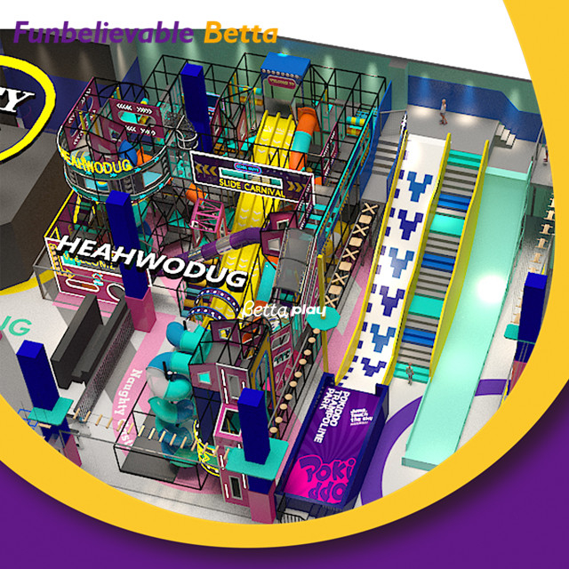 ديكور ملعب داخلي للرعاية النهارية معدات ملاعب الأطفال الداخلية الصغيرة