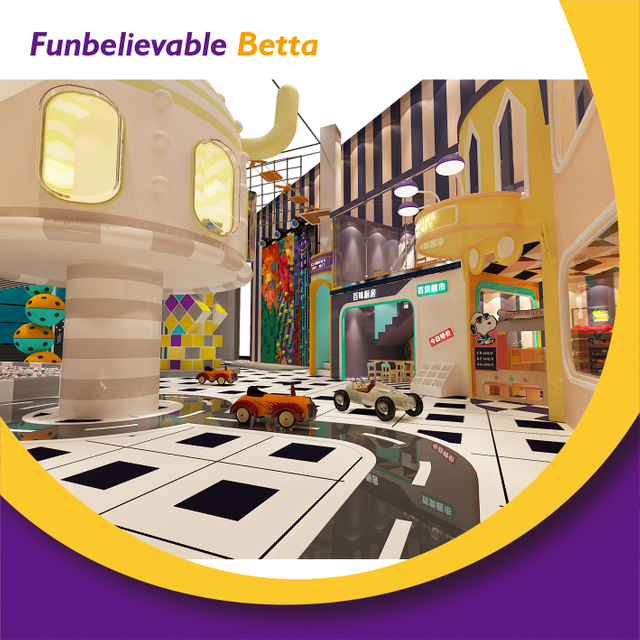 Bettaplay 890m&sup2; منزلق من الألياف الزجاجية منقطة، قلعة تسلق حالمة، معدات لعب للأطفال مليئة بالمرح