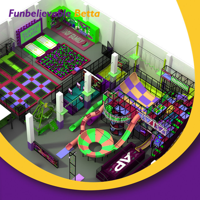 Equipo de juegos interior Soft Play de 1200 m2 para centro comercial