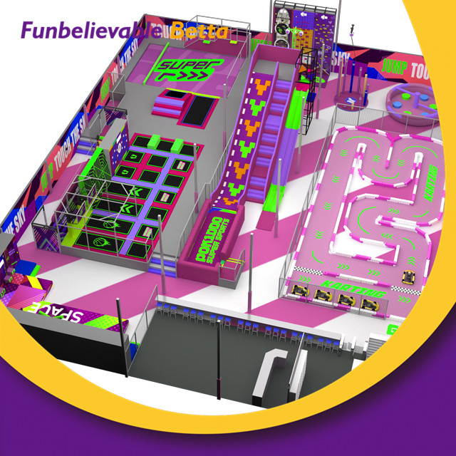 Bettaplay 2000Sqm مركز ترفيهي لمعدات الملعب الداخلي للعائلة التجارية لاستخدام الملاهي
