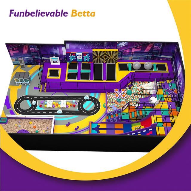 Bettaplay &Aacute;rea de juegos interior comercial de 600 m2 con parque de trampolines: &iexcl;la mejor aventura interactiva para ni&ntilde;os!