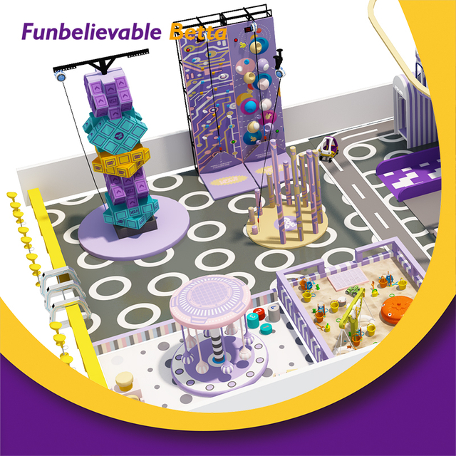 Bettaplay 450 SQM Elevate the Fun Dreamy Indoor Playground Aventura en tirolesa a gran altitud llena de adrenalina para todas las edades