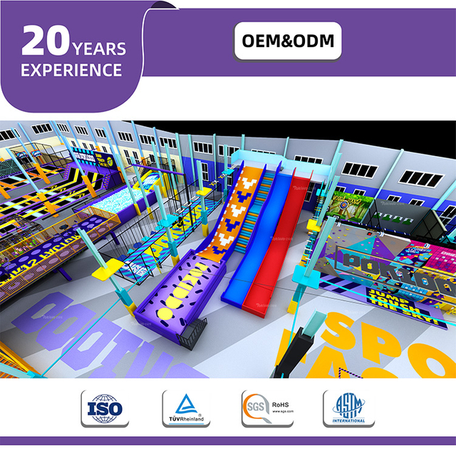 BETTAPLAY 4160SQM COLLULFLELLEUL INDOOR INDOOR Commercial Play for Kids Plastic Trampoline Park