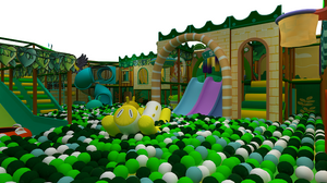 BetTaplay 700SQM Castillo de bosque de juegos interiores de alta capacidad Tema Naughty para uso comercial para parques de atracciones para niños