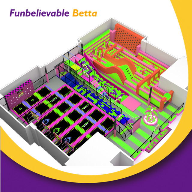 Bettaplay 760 m2 Centro de actividades y diversi&oacute;n personalizado de alta calidad Juegos de patio interior para ni&ntilde;os