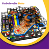 Parque de atracciones interior Bettaplay de 255 m&sup2; con dise&ntilde;o de estructura de marco de doble capa, gran piscina de bolas trepadora para un juego seguro