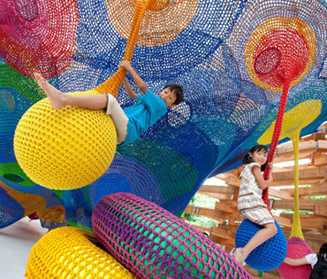 parque infantil de crochet