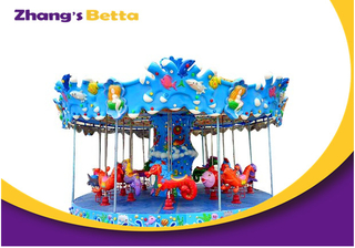 Merry Go Round Kids Playground Equipment For Amusement