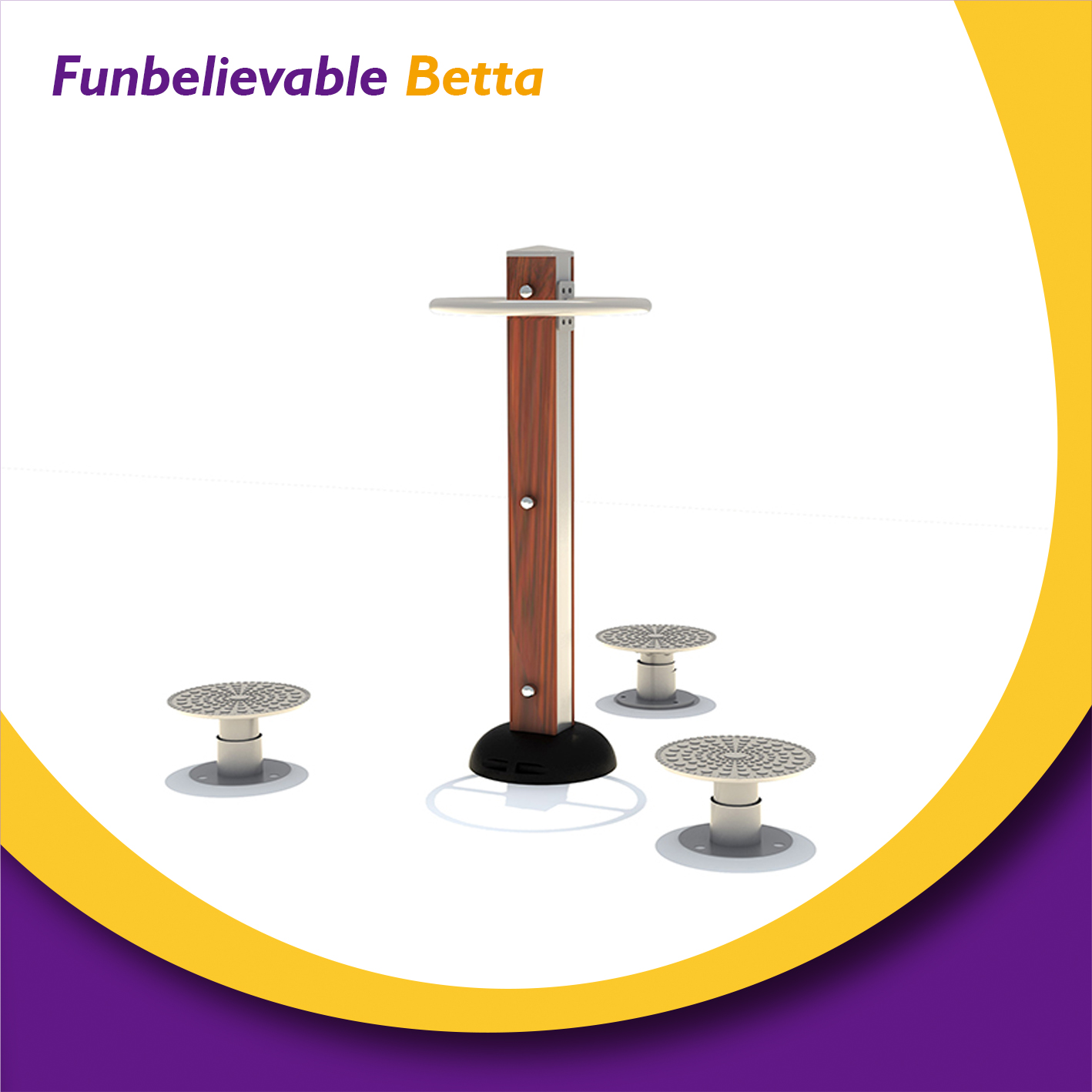 Bettaplay Outdoor Playground Wood-Plastic Composites Fitness Equipment Supplier