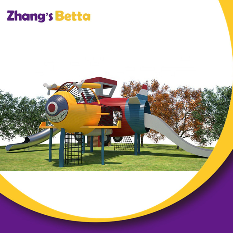 Bettaplay Outdoor Playground Airplane Wooden Playground with Slide
