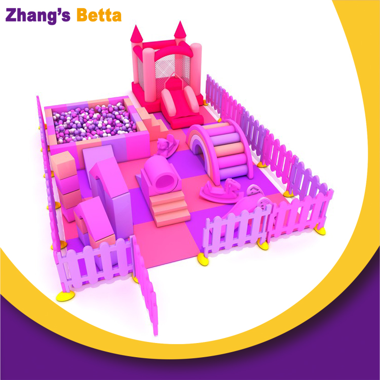 Bettaplay Soft Play Package Kids Pink Slide Indoor Equipment Set
