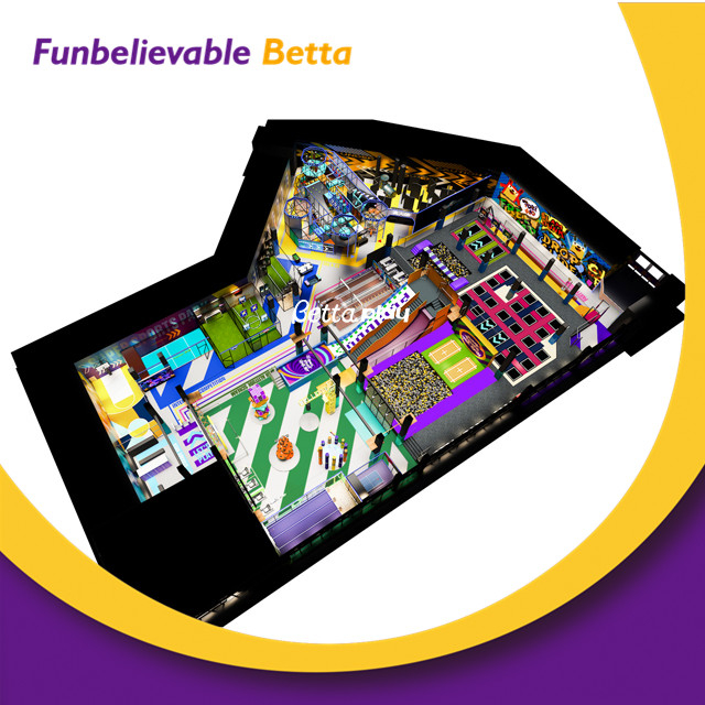 Bettaplay الاستخدام التجاري الترامبولين حديقة الترامبولين الداخلية الرخيصة