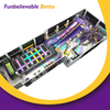 Bettaplay 800sqm تجاري داخلي منتزه المغامرات تسلق معدات الملعب مخصص مرافق الملاهي الأخرى