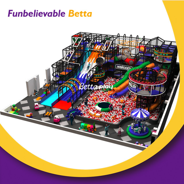 Proveedor de equipos de juegos infantiles comerciales con tem&aacute;tica oce&aacute;nica Bettaplay, parque infantil interior para restaurante de centro comercial