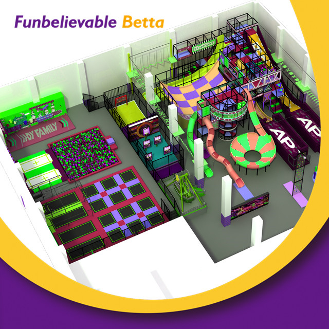 Equipo de juegos interior Soft Play de 1200 m2 para centro comercial
