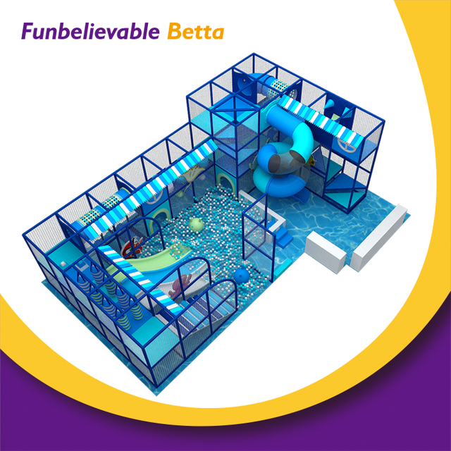 Bettaplay Parque infantil interior de 79 metros cuadrados con toboganes, estructuras para trepar, barriles deslizantes grandes, parque de atracciones divertido para ni&ntilde;os