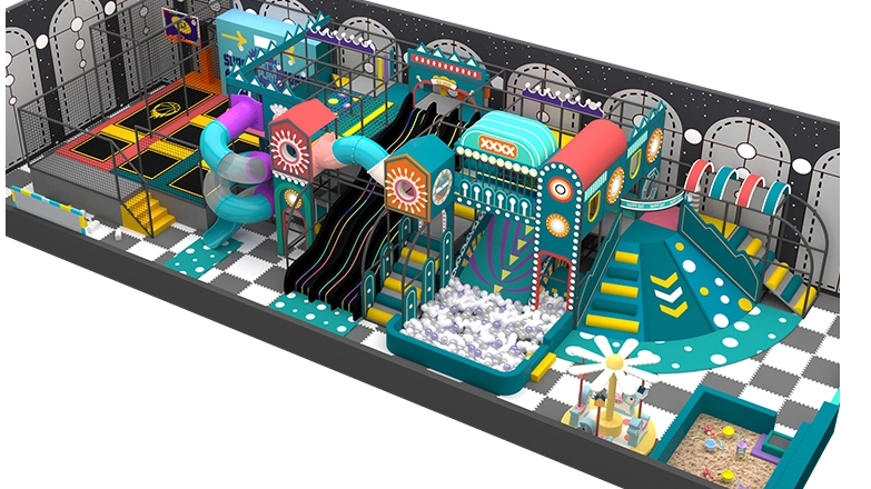 Caso de dise&ntilde;o de parque infantil interior blando en Oriente Medio (335 m2) – POKIDDO