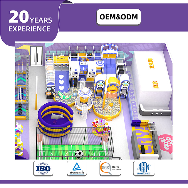 Bettaplay 1500SQM Parque de aventuras cubierto para ni&ntilde;os Zona de juego suave comercial con laberintos Trampol&iacute;n en venta