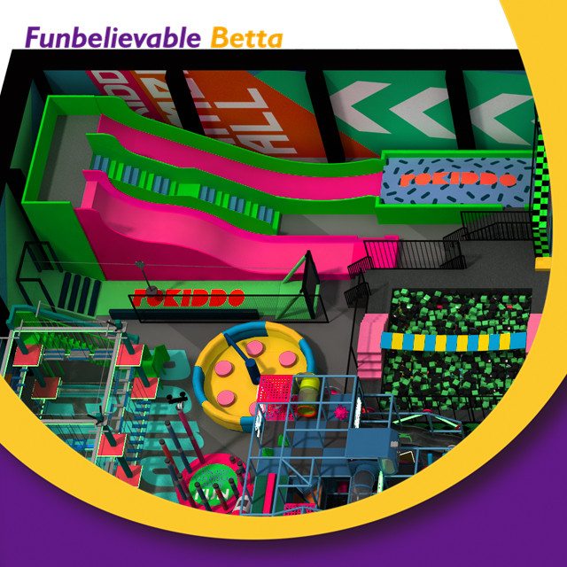 Bettaplay 1370 кв.м. Индивидуальная мягкая игровая площадка для детского семейного ресторана, крытая игровая площадка