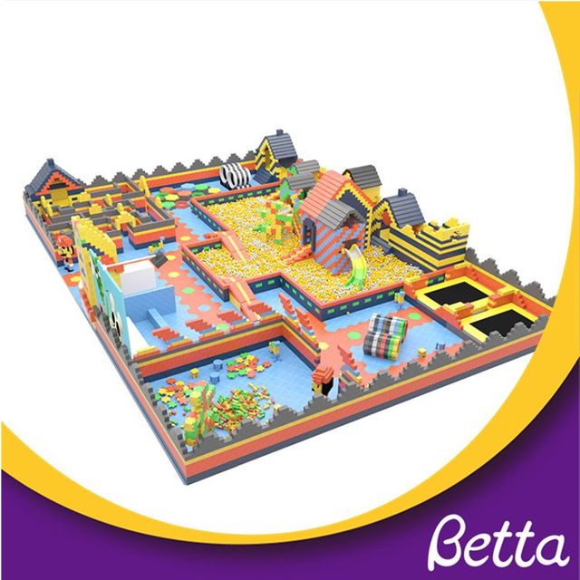 Популярная детская площадка из мягких блоков, игровая площадка из мягкой пены в помещении 