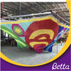  Colorful crocheted indoor playground for children