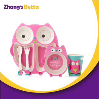 Hot Sell Eco-friendly Bamboo Dinnerware Sets for Toddler
