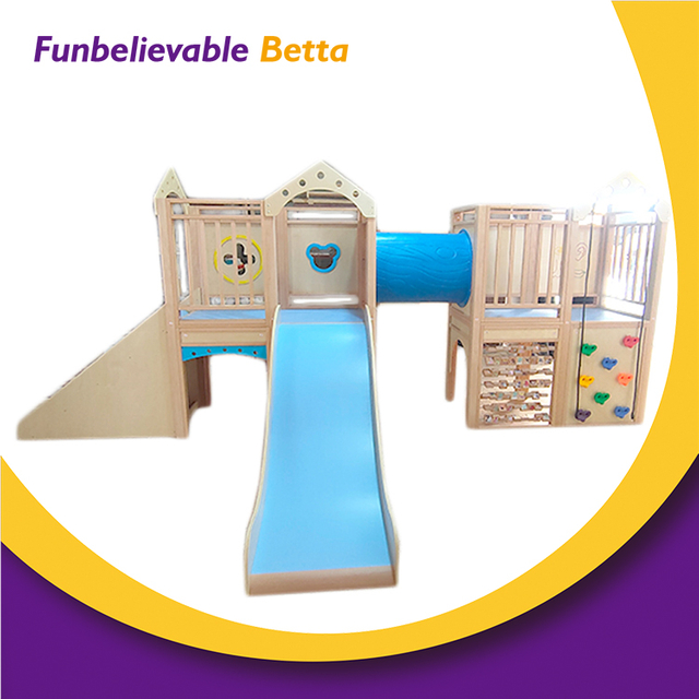 Bettaplay-patio de juegos interior preescolar, parque infantil de madera, tobog&aacute;n para ni&ntilde;os, parque de juegos interior para ni&ntilde;os, juego interior