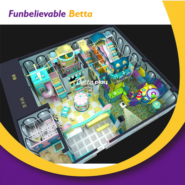 Игровая площадка Bettaplay, хороший дизайн, детский игровой парк, мягкий батутный парк для продажи