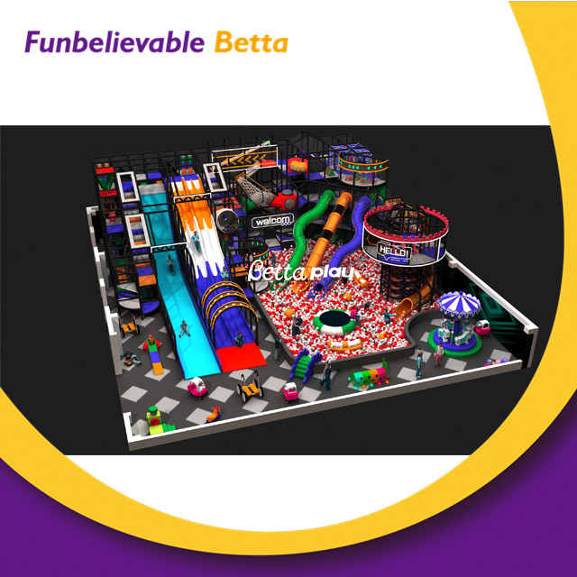 Proveedor de equipos de juegos infantiles comerciales con tem&aacute;tica oce&aacute;nica Bettaplay, parque infantil interior para restaurante de centro comercial