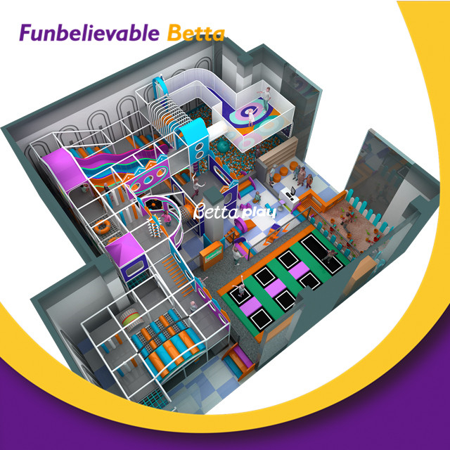 Bettaplay kids -área tosta maravillosa mini parque inferior de parque inferior para niños planos de lugares grandes parque de diversiones jugando juegos