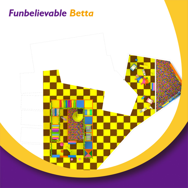 Bettaplay Kids Naughty Castle ملون للأطفال والرضع 8.6*6M ملعب صغير معدات داخلية ملعب لعب لين للبيع