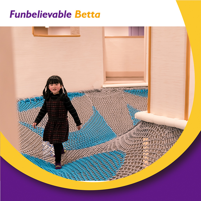 Bettaplay de alta calidad personalizar el juego de escalada Hot Rainbow Crochet Climbing Nets Kids para parque inferior 