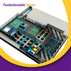 Equipo de parque de trampolines interior comercial de 900 m2 de Bettaplay: soluci&oacute;n completa llave en mano para la puesta en marcha