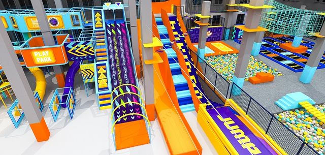 BetTaplay 3000SQM Colorido Moderno Diseño Moderno Niños Equipo de recreo interior para la venta