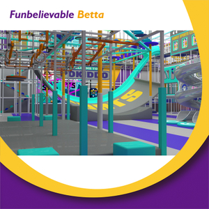 Bettaplay 2500 SQM &Aacute;rea de juegos interior integral para ni&ntilde;os Toboganes interiores grandes Atracciones de carnaval Equipo de entrenamiento de Parkour