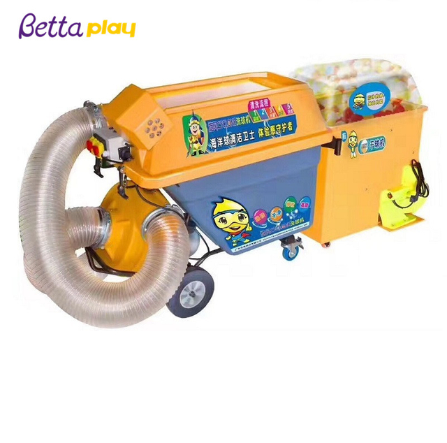 Piscina de bolas y piscina de bolas oce&aacute;nica y m&aacute;quina de limpieza en seco 