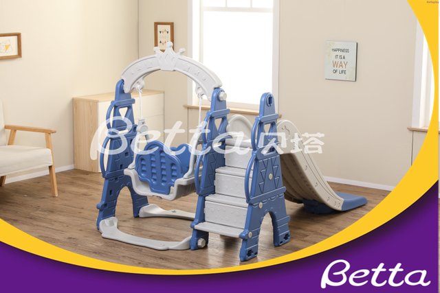  Venta Columpio y tobog&aacute;n de pl&aacute;stico para ni&ntilde;os, equipo de juegos al aire 