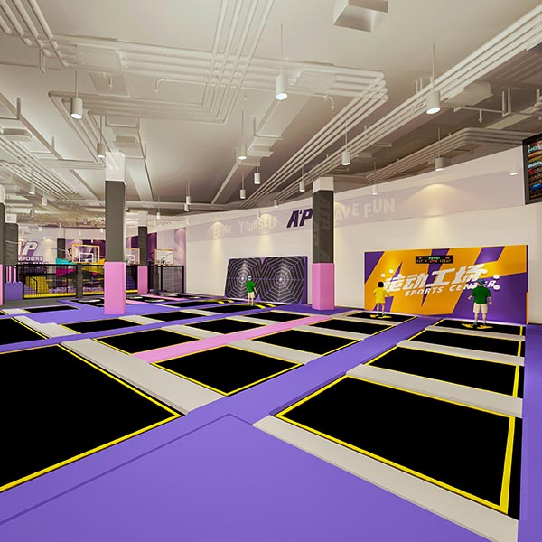 1400sqm2 Indoor Trampoline Park for Shopping Mall