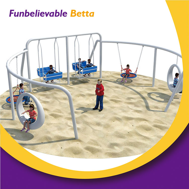 Bettaplay Equipo de juegos al aire libre Personalizar a los niños de alta calidad Swing Outdoor Playground Swing