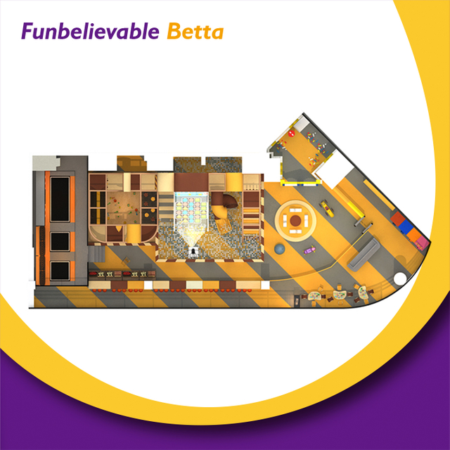 Bettaplay Indoor Naughty Castle Equipo de juegos para ni&ntilde;os Centro de juegos Patio de juegos interior para ni&ntilde;os