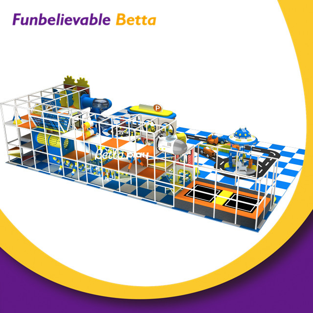 Bettaplay Comercial personalizado para ni&ntilde;os Parque infantil cubierto Aventura en tirolesa con Ninja Warrior