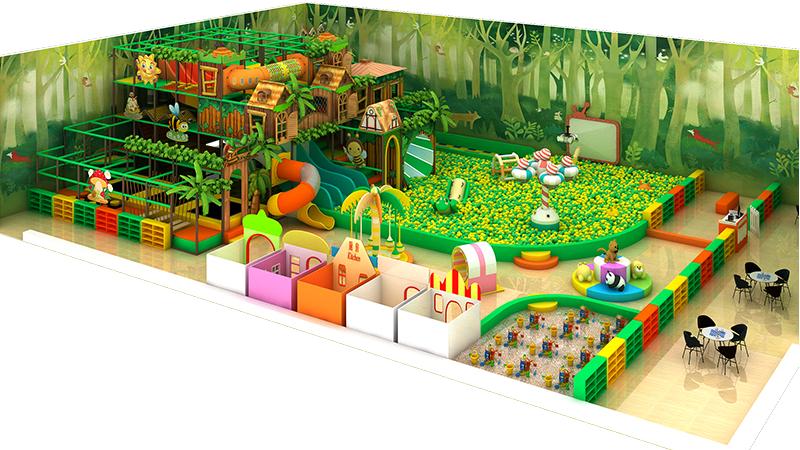 Caso de dise&ntilde;o:Pokiddo desata una aventura inmersiva en la jungla en un patio de juegos interior de 350㎡ en el Reino Unido